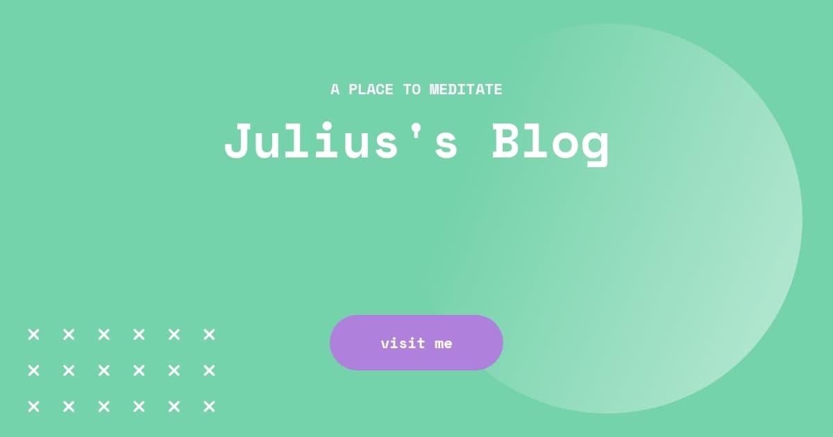 Julius's Blog